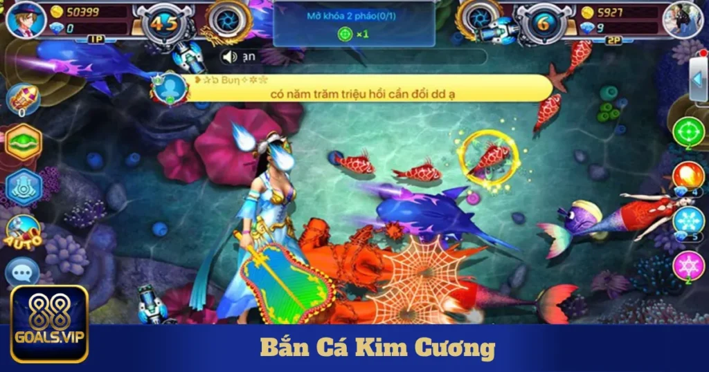 Bắn Cá Kim Cương: Trò Chơi Đổi Thưởng Hấp Dẫn Tại 88Goals 1 Các Tính Năng Đặc Biệt Của Bắn Cá Kim Cương